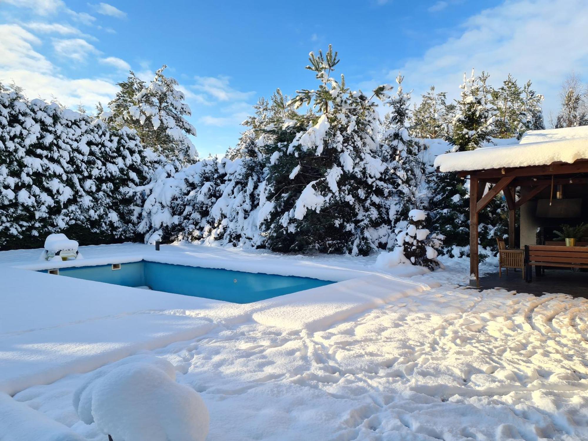 Wigwam Dom Z Basenem Na Kaszubach Vila Sulęczyno Exterior foto